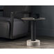 Monaco 19.75 X 17.75 inch Black / Grey Marble / Raw Umber End Table